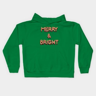 Merry & Bright - Christmas Sweater Pun Kids Hoodie